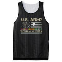 U.S A.R.M.Y Vietnam Veteran Usa Flag Mesh Reversible Basketball Jersey Tank