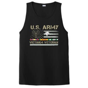 U.S A.R.M.Y Vietnam Veteran Usa Flag PosiCharge Competitor Tank