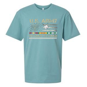 U.S A.R.M.Y Vietnam Veteran Usa Flag Sueded Cloud Jersey T-Shirt