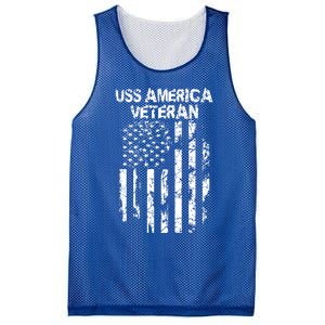 Uss America Veteran Funny Gift Mesh Reversible Basketball Jersey Tank