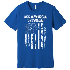 Uss America Veteran Funny Gift Premium T-Shirt