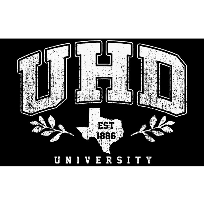 Uhd Arch Vintage College University Athletic Sports Bumper Sticker