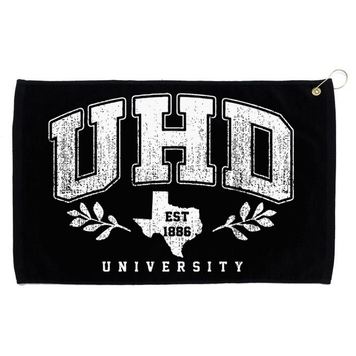 Uhd Arch Vintage College University Athletic Sports Grommeted Golf Towel