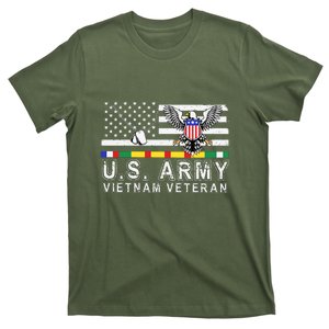 Us Army Vietnam Veteran Usa Flag Patriotic DD214 T-Shirt