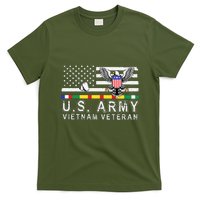 Us Army Vietnam Veteran Usa Flag Patriotic DD214 T-Shirt