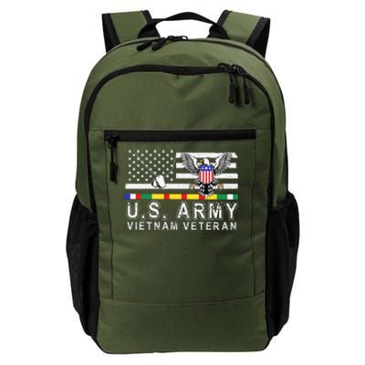 Us Army Vietnam Veteran Usa Flag Patriotic DD214 Daily Commute Backpack