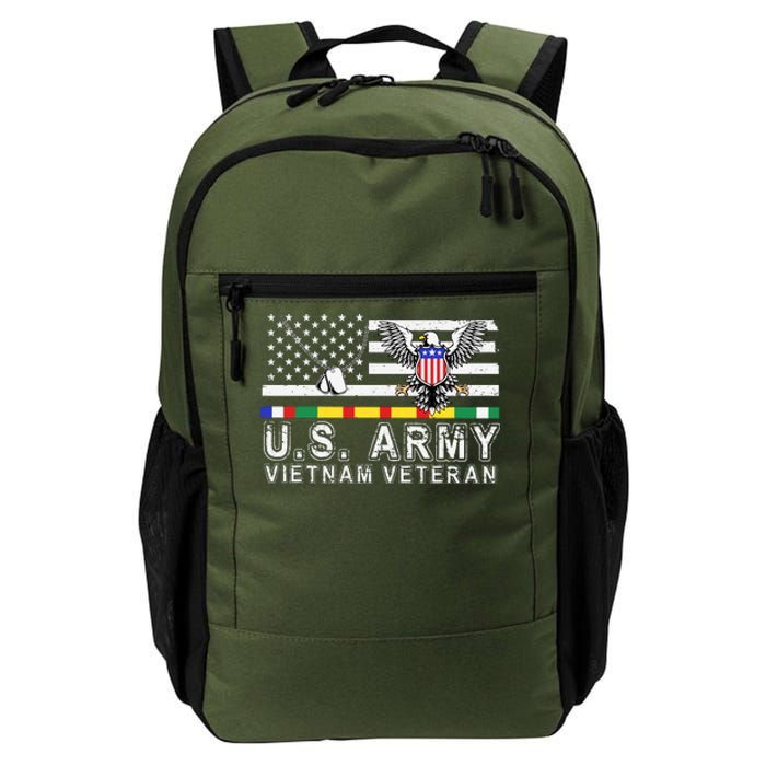 Us Army Vietnam Veteran Usa Flag Patriotic DD214 Daily Commute Backpack