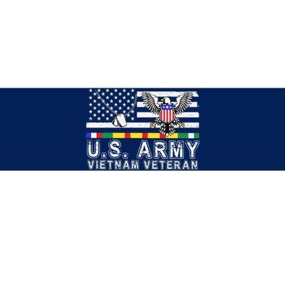 Us Army Vietnam Veteran Usa Flag Patriotic DD214 Bumper Sticker