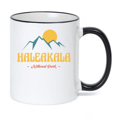 Us Adventure Vintage Haleakala National Park Souvenirs 11oz Black Color Changing Mug