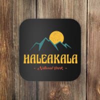 Us Adventure Vintage Haleakala National Park Souvenirs Coaster