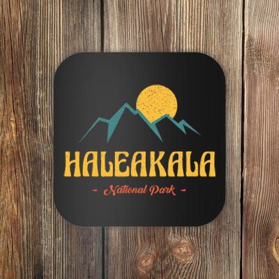 Us Adventure Vintage Haleakala National Park Souvenirs Coaster