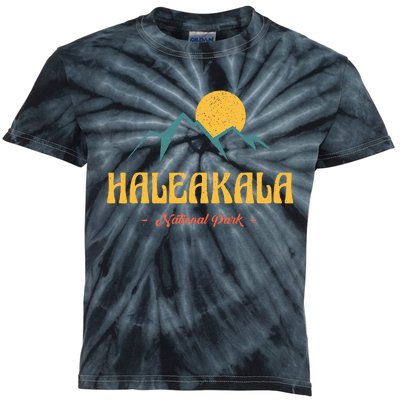 Us Adventure Vintage Haleakala National Park Souvenirs Kids Tie-Dye T-Shirt