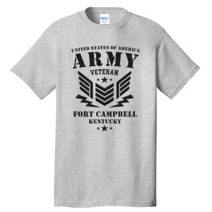 US Army Veteran Fort Campbell Kentucky Tall T-Shirt