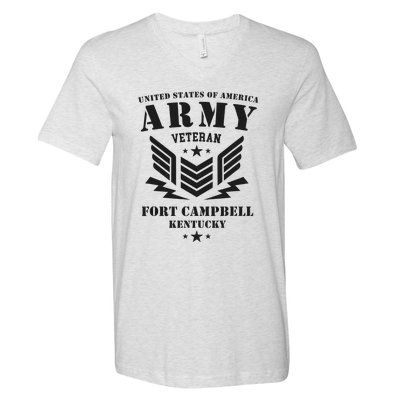 US Army Veteran Fort Campbell Kentucky V-Neck T-Shirt