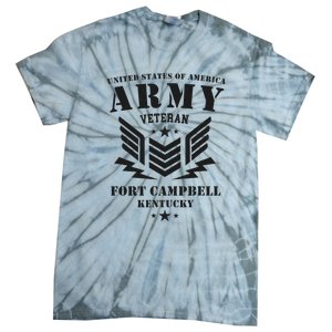 US Army Veteran Fort Campbell Kentucky Tie-Dye T-Shirt