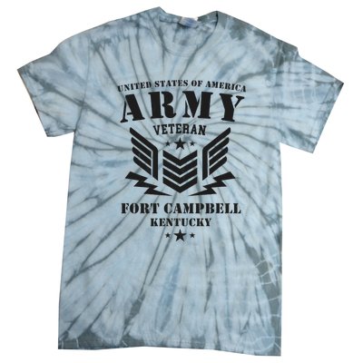 US Army Veteran Fort Campbell Kentucky Tie-Dye T-Shirt