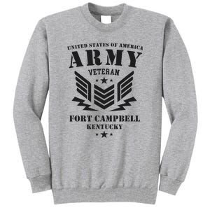 US Army Veteran Fort Campbell Kentucky Tall Sweatshirt