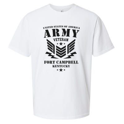 US Army Veteran Fort Campbell Kentucky Sueded Cloud Jersey T-Shirt