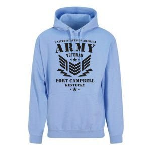 US Army Veteran Fort Campbell Kentucky Unisex Surf Hoodie