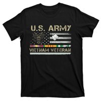 US Army Vietnam Veteran USA Flag Veteran Vietnam Army T-Shirt