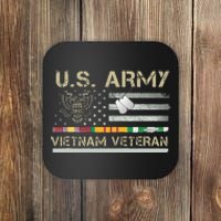 US Army Vietnam Veteran USA Flag Veteran Vietnam Army Coaster