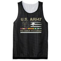 US Army Vietnam Veteran USA Flag Veteran Vietnam Army Mesh Reversible Basketball Jersey Tank