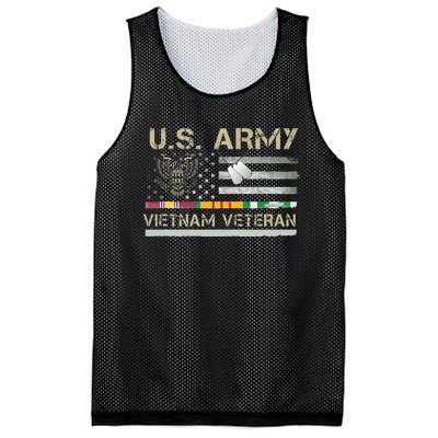 US Army Vietnam Veteran USA Flag Veteran Vietnam Army Mesh Reversible Basketball Jersey Tank