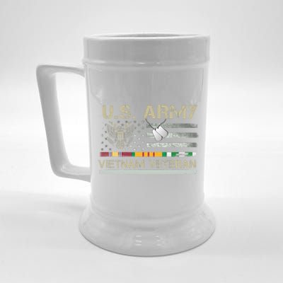 US Army Vietnam Veteran USA Flag Veteran Vietnam Army Beer Stein