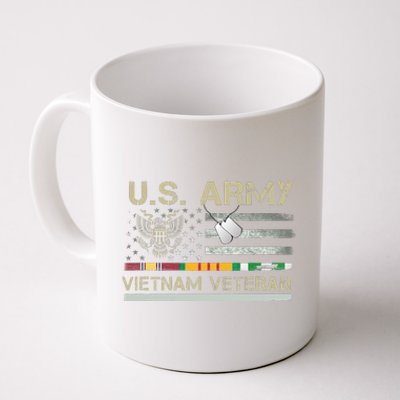 US Army Vietnam Veteran USA Flag Veteran Vietnam Army Coffee Mug