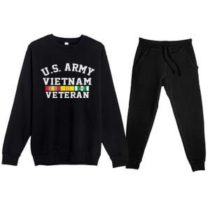 Us Army Vietnam Veteran Veteran's Day Gift Premium Crewneck Sweatsuit Set