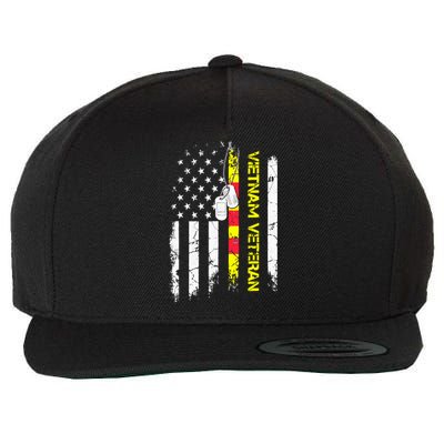 US Army Vietnam Veteran USA Flag Shirt, Veteran Vietnam Army Wool Snapback Cap