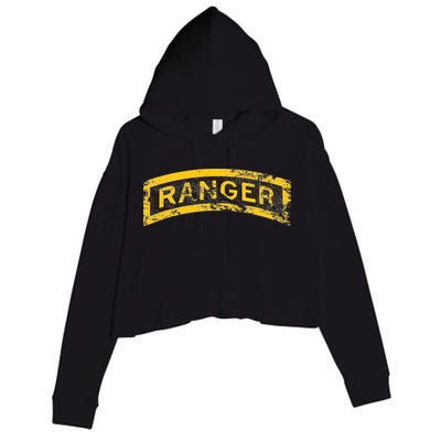 Vintage Ranger Tab Crop Fleece Hoodie