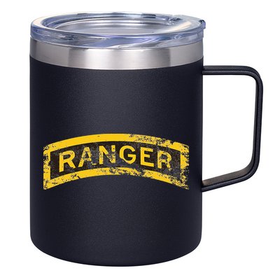 Vintage Ranger Tab 12oz Stainless Steel Coffee Mug
