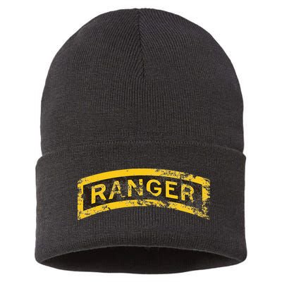 Vintage Ranger Tab Sustainable Knit Beanie