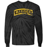 US Army Vintage Ranger Tab Tie-Dye Long Sleeve Shirt