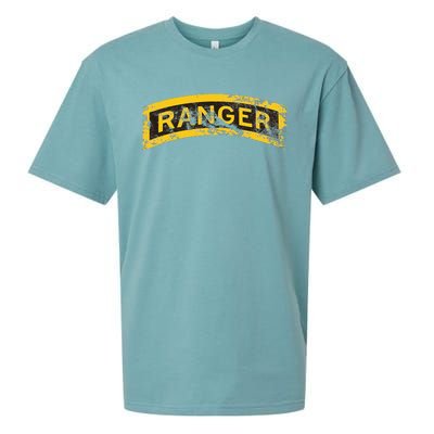 US Army Vintage Ranger Tab Sueded Cloud Jersey T-Shirt