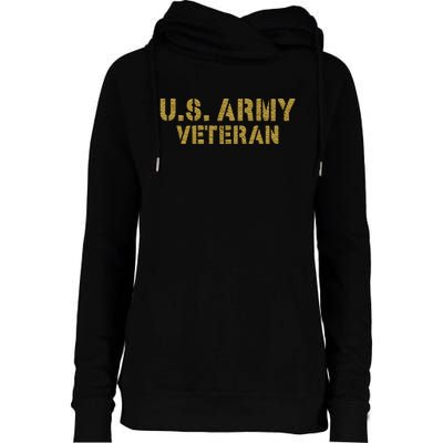 U.S. Army Veteran Womens Funnel Neck Pullover Hood