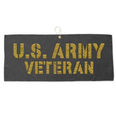 U.S. Army Veteran Large Microfiber Waffle Golf Towel