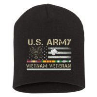 US Army Vietnam Veteran USA Flag  Veteran Vietnam Army Short Acrylic Beanie