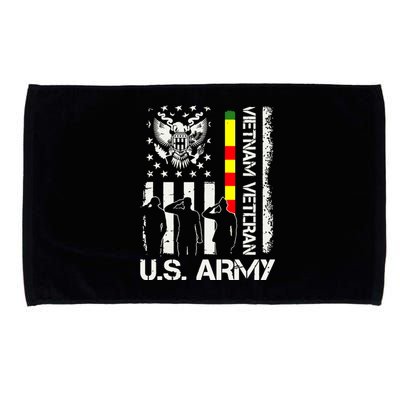 US Army Vietnam Veteran USA Flag | Veteran Vietnam Army Microfiber Hand Towel