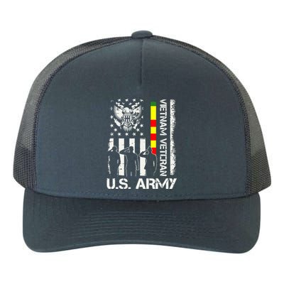 US Army Vietnam Veteran USA Flag | Veteran Vietnam Army Yupoong Adult 5-Panel Trucker Hat