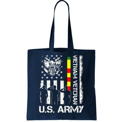 US Army Vietnam Veteran USA Flag | Veteran Vietnam Army Tote Bag