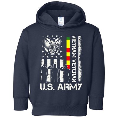 US Army Vietnam Veteran USA Flag | Veteran Vietnam Army Toddler Hoodie