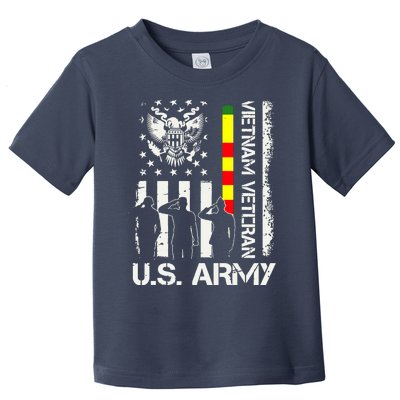 US Army Vietnam Veteran USA Flag | Veteran Vietnam Army Toddler T-Shirt