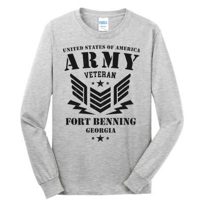 US Army Veteran Fort Benning Georgia Tall Long Sleeve T-Shirt