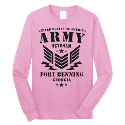 US Army Veteran Fort Benning Georgia Long Sleeve Shirt