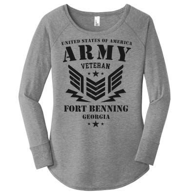 US Army Veteran Fort Benning Georgia Women's Perfect Tri Tunic Long Sleeve Shirt