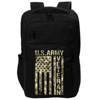 U.S. Army Veteran Camo U.S. Flag Army Veterans Impact Tech Backpack