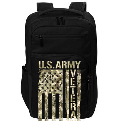 U.S. Army Veteran Camo U.S. Flag Army Veterans Impact Tech Backpack