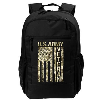 U.S. Army Veteran Camo U.S. Flag Army Veterans Daily Commute Backpack